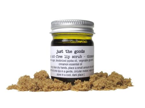 Just the Goods vegan lip scrub, vanilla