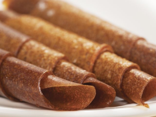Rolls of fruit leather