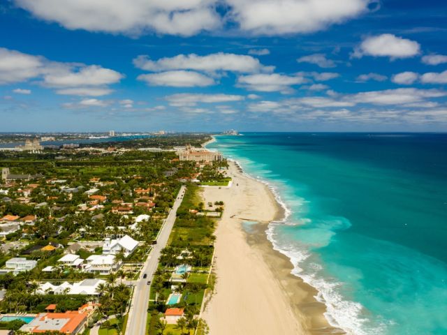 Aeral photo of Palm Beach, Florida