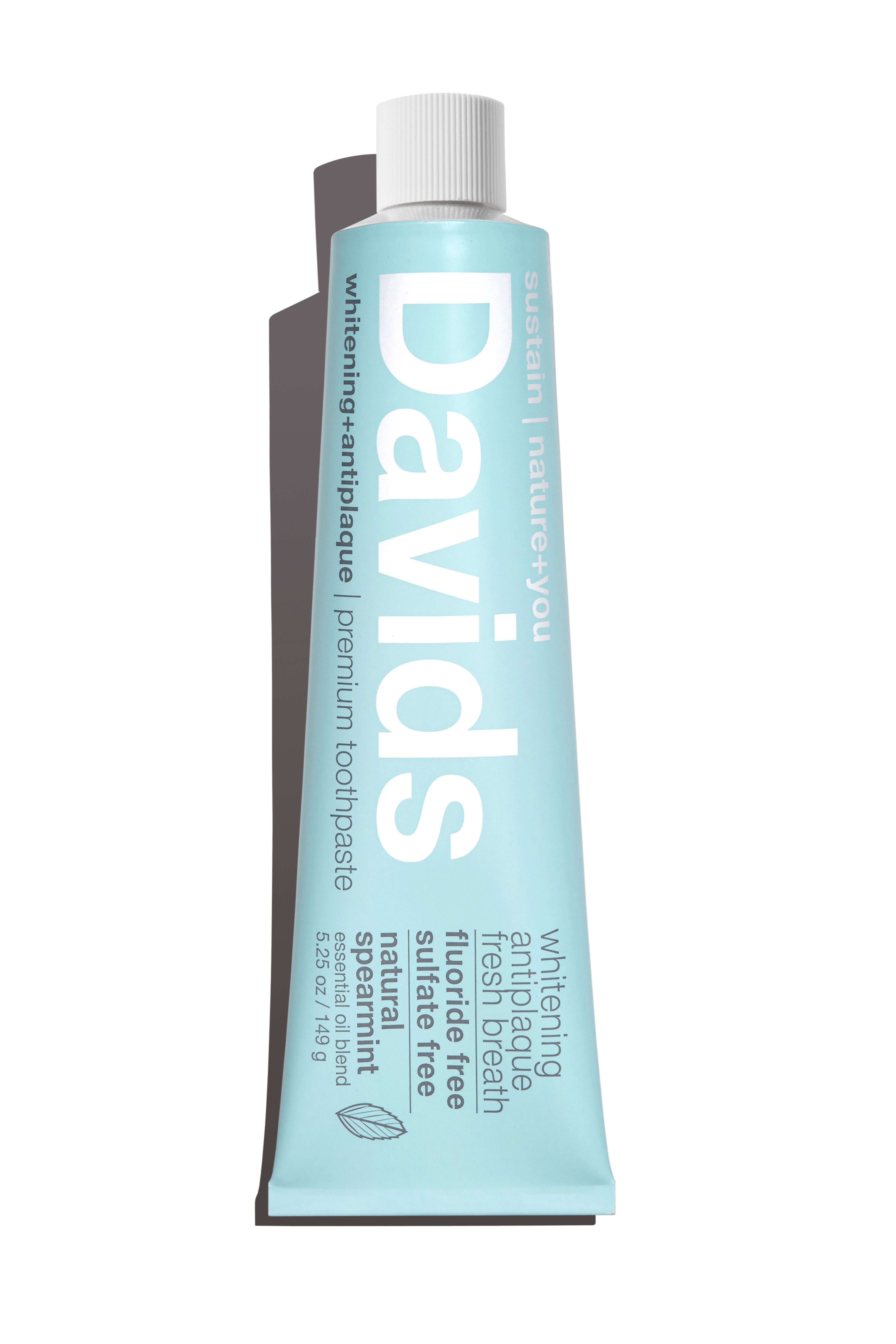 Davids Premium Natural Toothpaste, Natural Spearmint