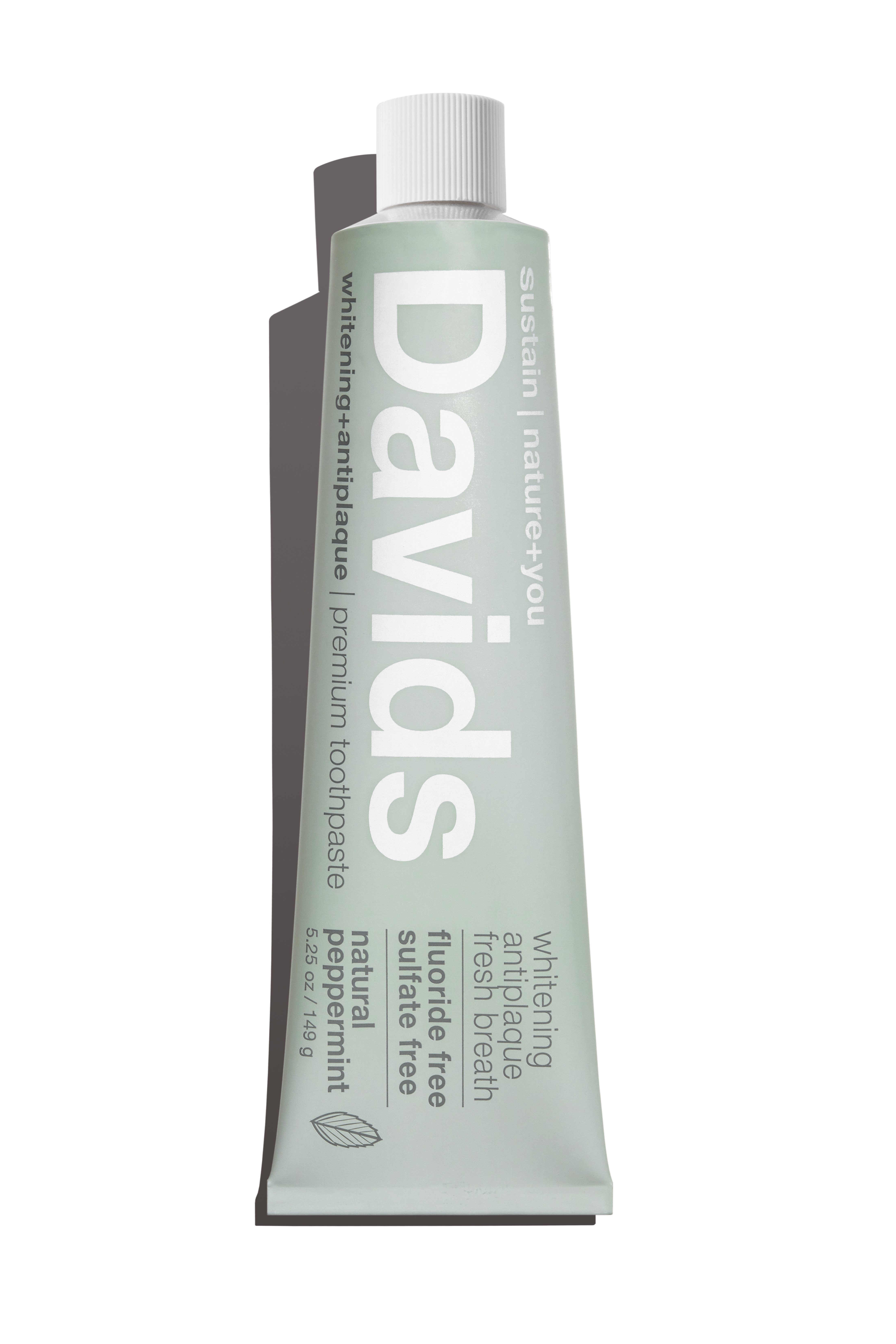 Davids Premium Natural Toothpaste, Natural Peppermint