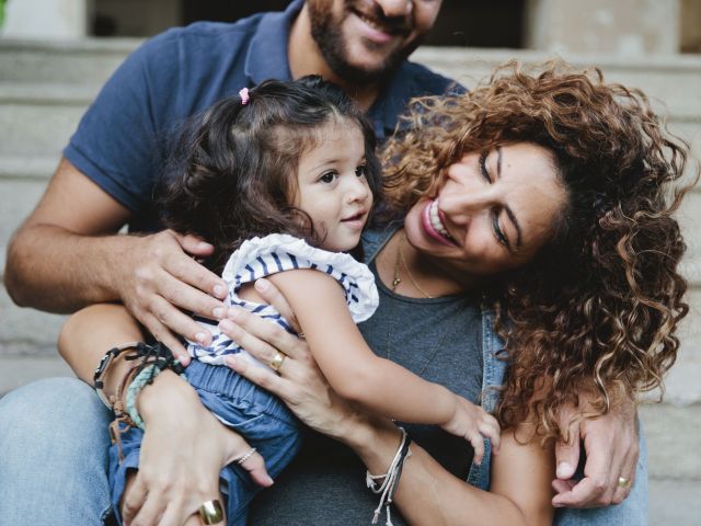 Mother father and child