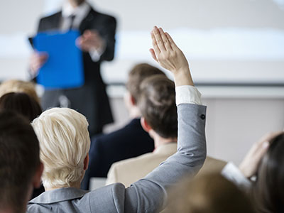 people asking questions