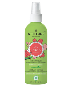 ATTITUDE Natural Care Little Leaves Science Hair Detangler, Watermelon & Coco