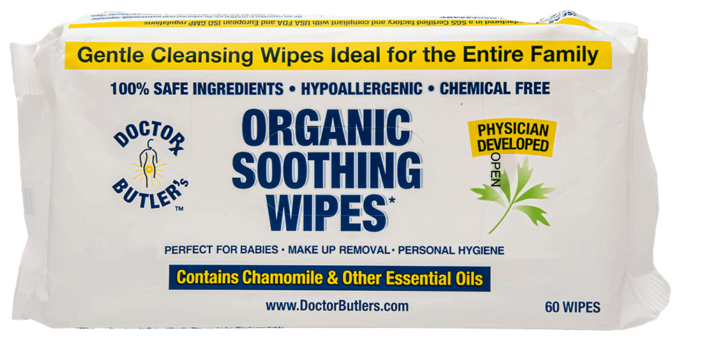 Doctor Butler's Organic Soothing Wipes